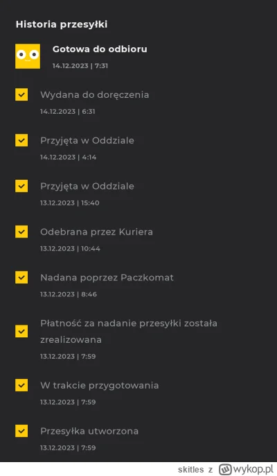 skitles - Wysyłka w mniej niż 24h, paczkomaty to najlepsze co mogło spotkać ludzkość.