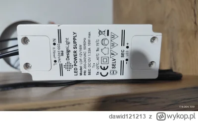 dawid121213 - Mirasy mam taki zasilacz do którego mam z zabudowie puszczony przewód d...
