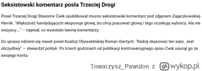 Towarzysz_Pawulon - Niepopularna opinia

Konfa powinna wystawić Bryłkę na prezydenta,...