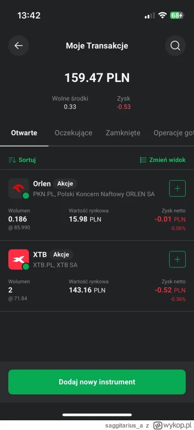 saggitarius_a - Dziś zacząłem inwestowanie, nigdy tego nie robiłem wcześniej, nie czy...