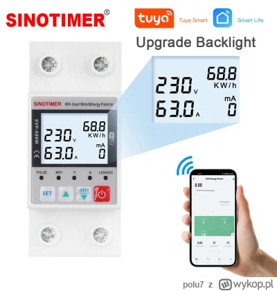 polu7 - SINOTIMER SVP688 WiFi Energy Meter w cenie 18.99$ (77.03 zł) | Najniższa cena...