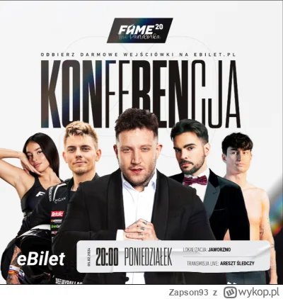 Zapson93 - #famemma #primemma #cloutmma
A więc nadeszła pierwszą w historii gala w kt...