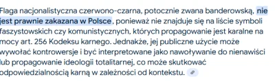 Resource - @JPRW: jak dotąd flaga banderowska nie była zakazanym symbolem w kodeksie ...