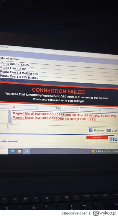 chaddeveloper - Czołem mechanicy 

Kupiłem taki interfejsik: https://ricambi.pl/inter...