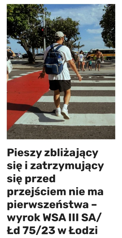 SKG_GrOUP - Pieszy zatrzymując się przed przejściem nie ma pierwszeństwa. [https://st...