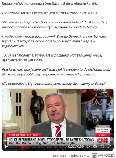 mariusz-madejczyk - Republikański (!!!) kongresmem z większym rigczem niż cała polska...