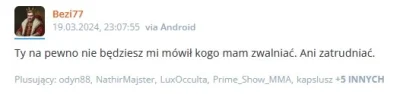 alljanuszx - >Po konsultacjach z działem prawnym wysłaliśmy pismo do organizatora gal...