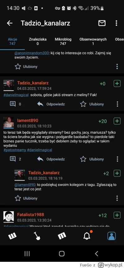 FueGo - @Tadzio_kanalarz Jestes chłopie psem ogrodnika i masz rozdwojenie jaźni 
Nie ...