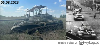 gruba-ryba - #wojna Po lewej Ukraina, po prawej Węgry 1956. Zwróćcie uwagę na pierwsz...