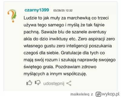 maikeleleq - Jak śmiesz śmieć pachnieć jak inni mimo że zapach ci się podoba, powinn...