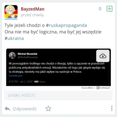 Wilczynski - #ukraina czy ta ruską propaganda jest teraz z nami w tym pokoju?