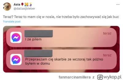 fanmarcinamillera - Ma różowa racje, że teraz to nie jest czas na takie pisanie. NIGD...