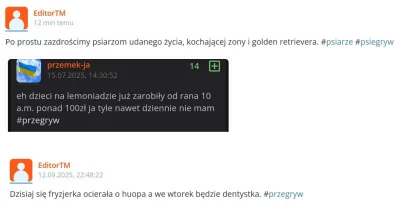 lhotse89 - Ej @przemek-ja bo kolega Editor zazdrości Ci życia, w sumie nie dziwne jak...