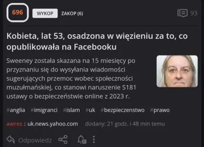 McWozniak - Wykopki z Głównej spłakane że typiara nawołująca do terroryzmu i mordowan...