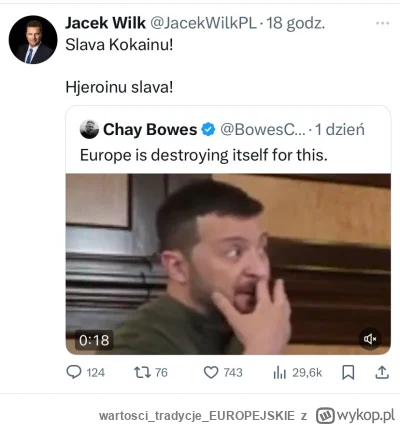 wartoscitradycjeEUROPEJSKIE - Ostatnio parę razy wyświetlił mi się wpis tego typa on ...