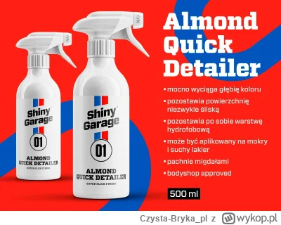 Czysta-Bryka_pl - #codziennaczystabryka

Shiny Garage Almond Quick Detailer to świetn...