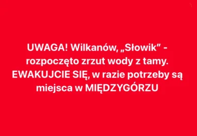 Marcepanowy_Detektyw - Gmina Bystrzyca Kłodzka: mieszkańcy wezwani do ewakuacji.

LIN...