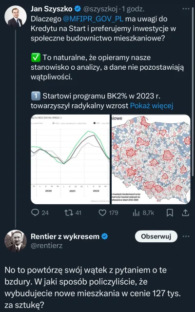 Maurelius - A no w taki, że będą dopłaty rządowe, ale na budowę mieszkalnictwa społec...