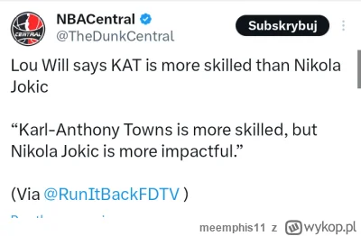 meemphis11 - #nba 

Mamy najgłupszą wypowiedź 2024 roku