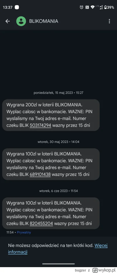 bugzer - @qew12: niech biorą moje dane, 3 lata temu 3x wygrałem xd, ale to trzeba pod...