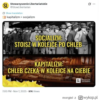 morgiel - "Tyle zdjęć do wyboru, a wstawili kolejkę za chlebem w Nowym Jorku w 1910 r...