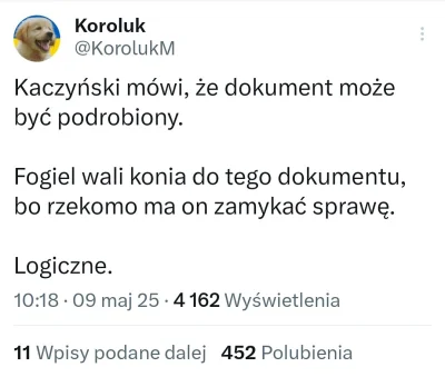 splinter96 - to jest piękne, że pisowcy już kolejny raz w tym tygodniu miotają się ku...