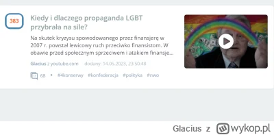 Glacius - Widać,że im więcej dociskania śruby przez globalne siły jak wielki reset ty...