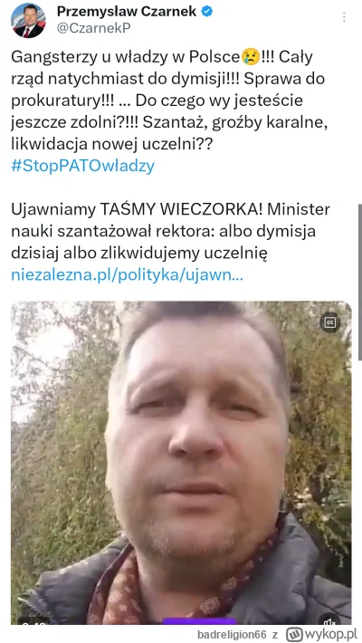 badreligion66 - #polityka Dobre jest jak pisowcy grzeją te taśmy z nagranym Wieczorki...