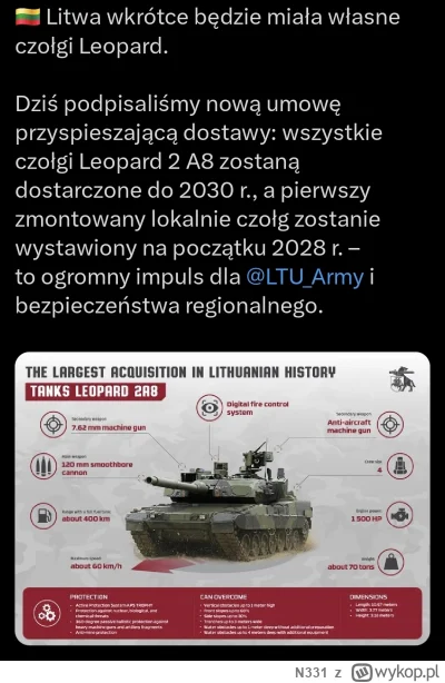 N331 - Mała Litwa kupując tylko 44 czołgi od złego Niemca zapewniła sobie offset inii...