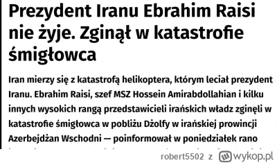 robert5502 - Wszyscy zginęli. Persowie odetchnęli z ulgą 
#iran #polityka #katastrofa...