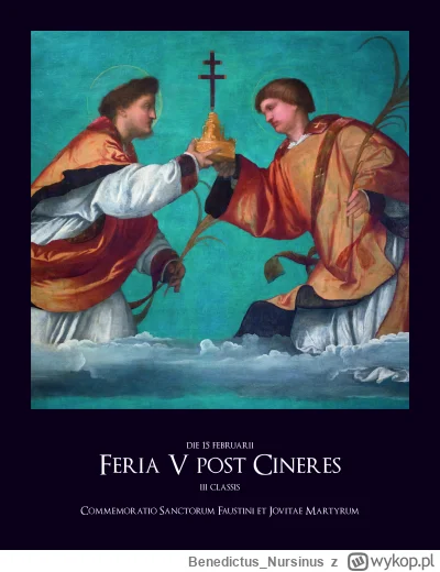 BenedictusNursinus - #kalendarzliturgiczny #wiara #kosciol #katolicyzm

czwartek, 15 ...