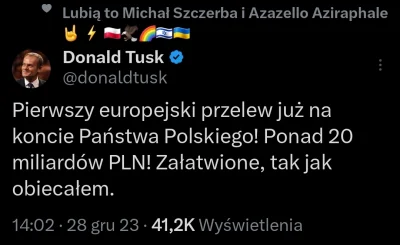 kobiaszu - Ni i gites, zaraz mj wleci "Tuskowe" 800+ na dwa bombelki, a mojej mamie-e...