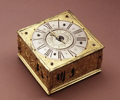 Loskamilos1 - Zegar stołowy wykonany pod koniec XVI wieku, jego twórcą jest niejaki J...