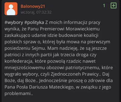 sznioo - @Balonowy21: 
 Nie popieram PiS'u i rzadko wypowiadam sie na temat polityki,...