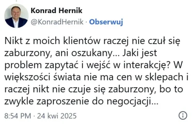 mickpl - Oczywiście, bo każdy kupujący czuje się w pełni komfortowo z tym, że zamiast...