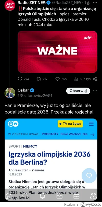 Koziom - Hehe bo wiecie, "tUsK tO nIeMiEc".
#polityka #sejm #bekazpisu