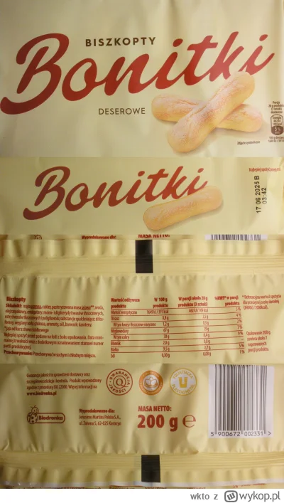 wkto - #listaproduktow
#biszkopty deserowe podłużne Bonitki #biedronka
aktualny skład...