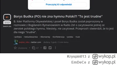 EmDeCe - @wojtas_mks no i jak tam, zarecytował czy jednak nie? Przeprosisz za bezczel...