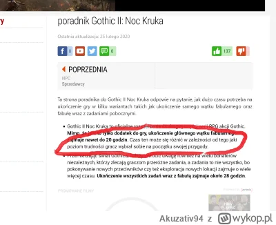 Akuzativ94 - Poradnik do Gothic 2 Noc Kruka na gry online. To Gothiczek ma jakiś pozi...
