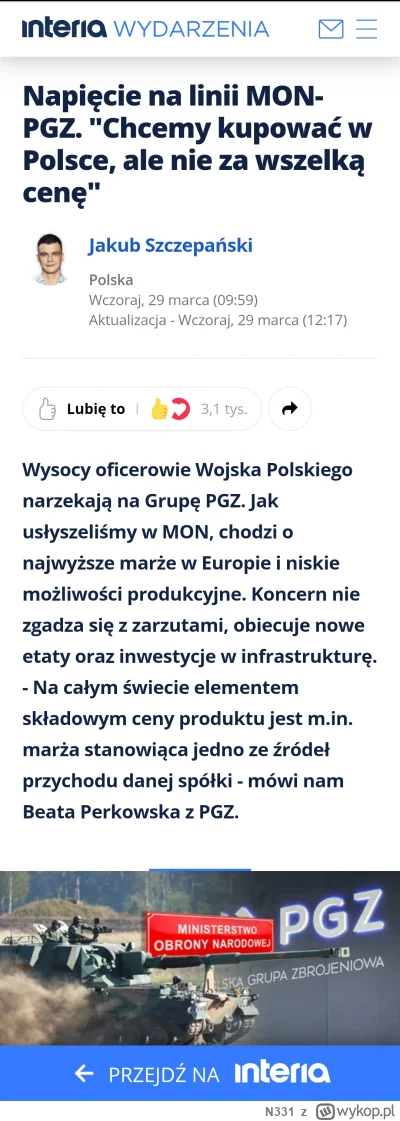 N331 - Czy MON i PGZ naprawdę istnieją w jednym kraju? Czyli kilka słów o wojnie pols...