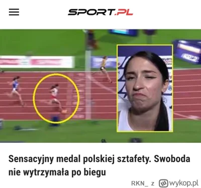 RKN - Ale wybiórcza to jest chłam. Trwają teraz MŚ w lekkoatletyce gdzie nie zdobyliś...
