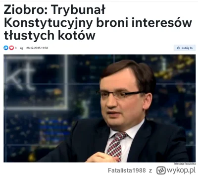 Fatalista1988 - Jakie to życie bywa przewrotne....Pan Ziobro jeszcze parę lat temu ni...
