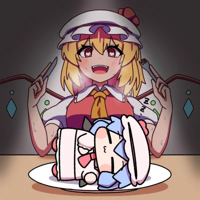 zabolek - #randomanimeshit #anime #touhou #remiliascarlet #flandrescarlet