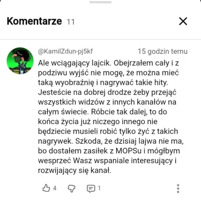 rysiek-dunaj - #raportzpanstwasrodka 

I takie komentarze u Mumina na kanale to ja sz...