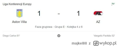 majkel88 - Wszyscy chcą chyba żeby Legia wyszła z tej grupy xD

#mecz