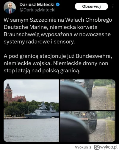 Vvokun - #matecki to jest jednak d*bil XDDDDD
zesrać się o okręt Deutsche Marine w #s...