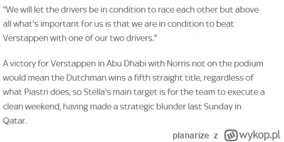 planarize - #f1 Jeśli na końcówce Abu Dhabi Max będzie prowadził, Oscar będzie drugi ...