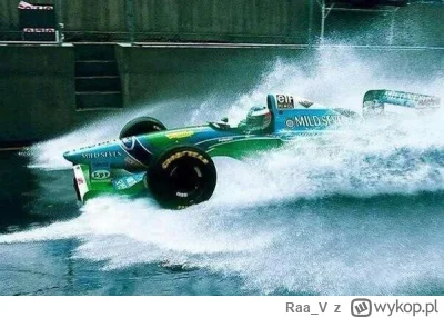 Raa_V - #f1 Michel Schumacher podczas lekkich jak na ówczesne standardy opadów mżawki...