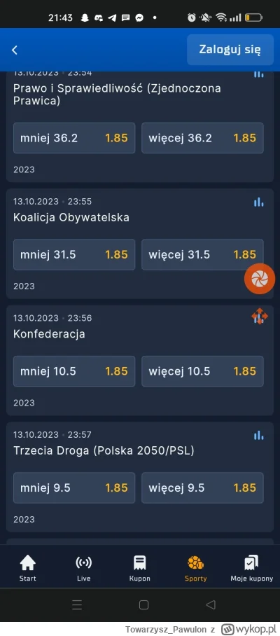 TowarzyszPawulon - @speedi  @nevin nadal konfa ma największą szasne bo sondażownie wi...