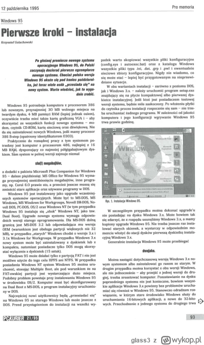 glass3 - W piwnicy mam sporo komputerowych czasopism z lat 90. Szkoda że nie mam dost...